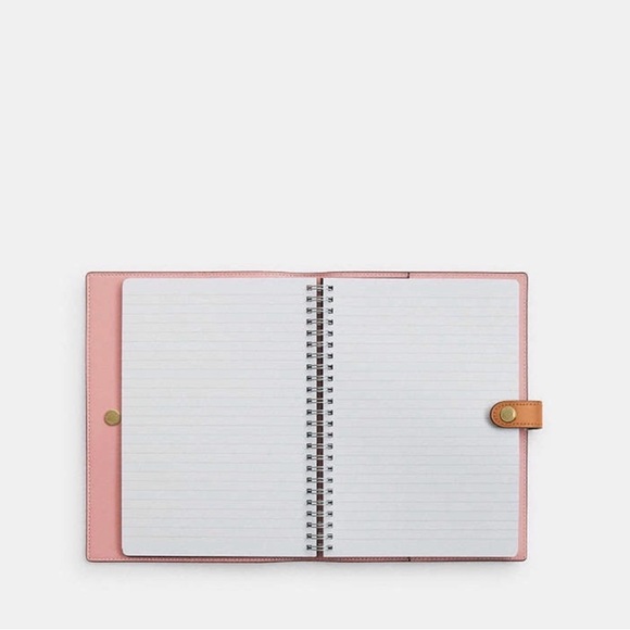 Coach Powder Pink Notebook in Signature Canvas NWT - Picture 2 of 4